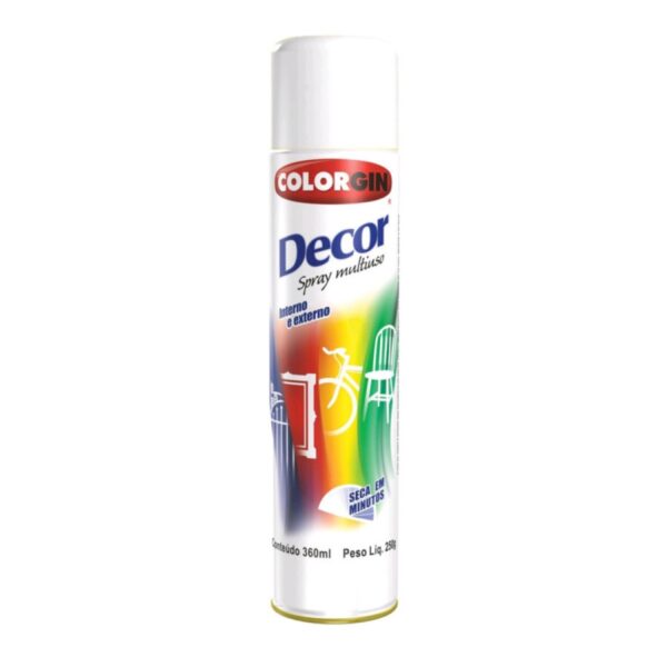 Tinta Colorgin Spray Fosco Branco 360 Ml