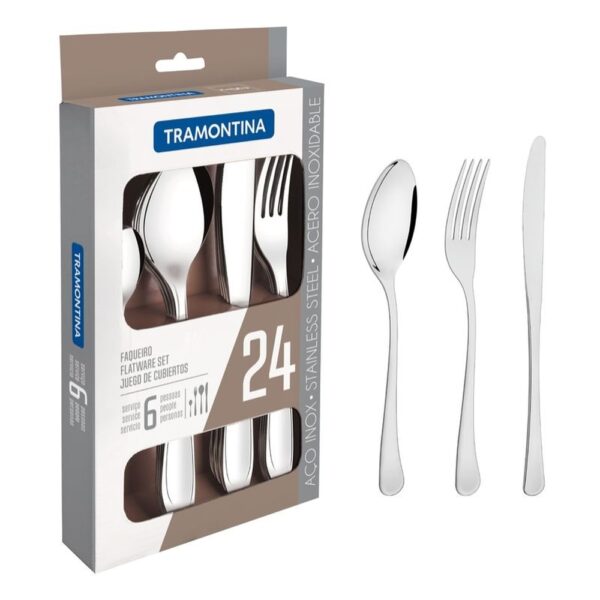 Faqueiro Aco Inox 24pcs Havana