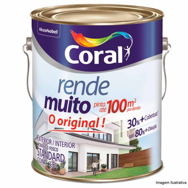 Tinta Rende Muito Branco 3,6 L Coral