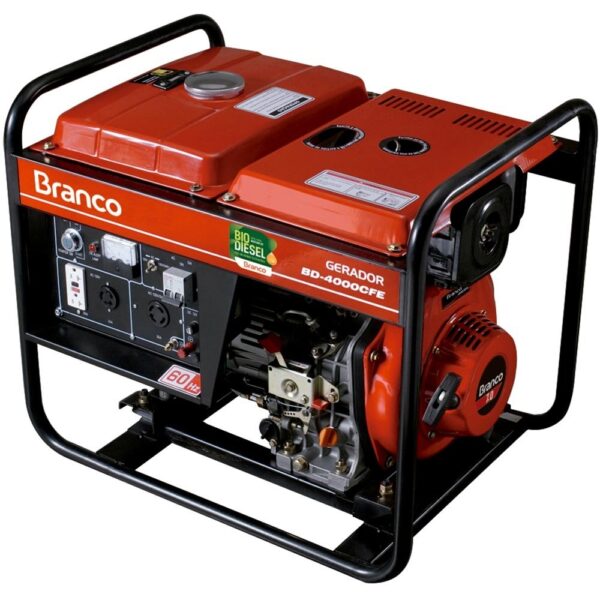 Gerador à diesel BD-4000 - Elétrico Branco