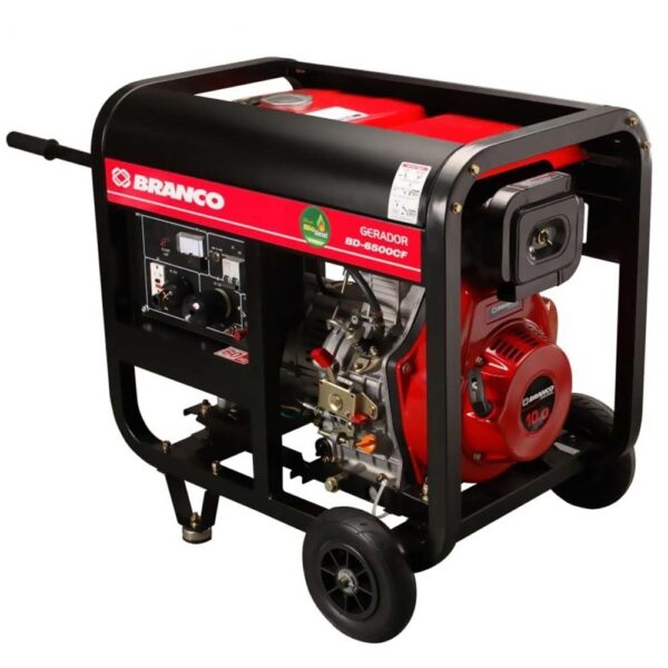 Gerador à diesel BD-6500 - Elétrico Branco