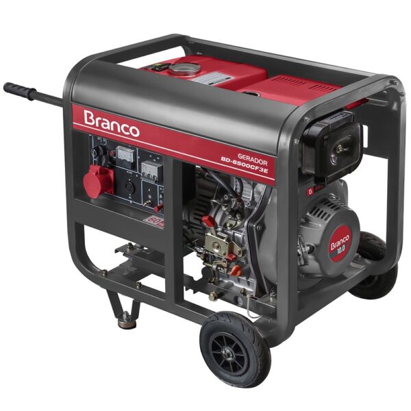 Gerador à diesel BD-6500 E3 - Elétrico Branco