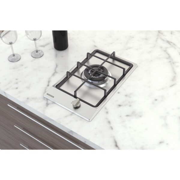Cooktop A Gás Tramontina Dominó Em Aço Inox E Trempes Em Ferro Fundido Com Acendimento Automático 1 Queimador - Image 3