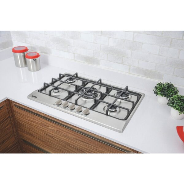 Cooktop a Gás Tramontina New Penta em Aço Inox e Trempes em Ferro Fundido com Acendimento Automático 5 Queimadores - Image 3