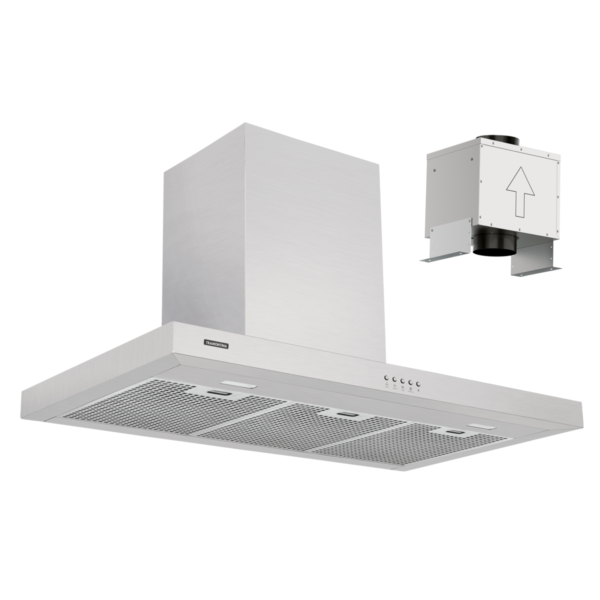 Coifa de parede Tramontina Dritta 90 Split em Aço Inox 220 V