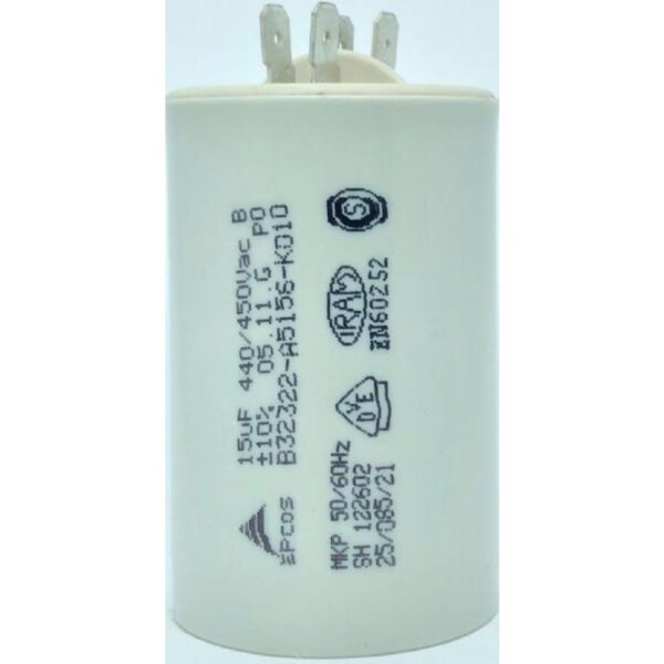 Capacitor 15uf 440v/450vca