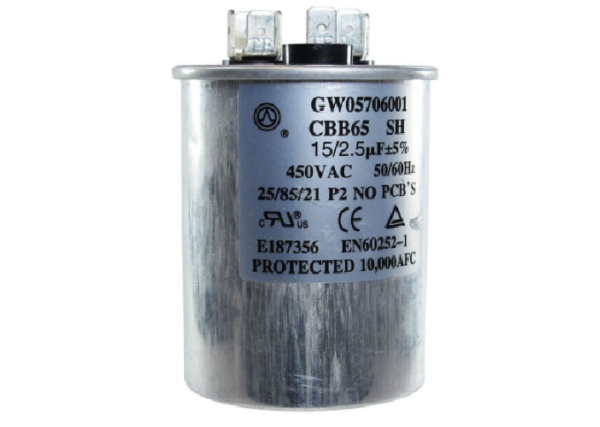 Capacitor Duplo 15+2.5 Mfd 450vac