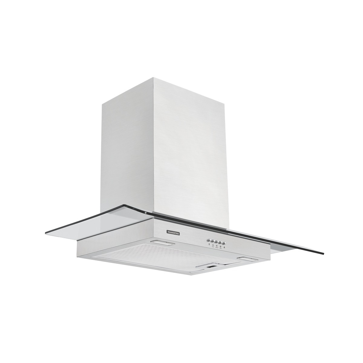 Coifa de Parede Tramontina New Vetro Flex em Aço Inox e Vidro Temperado 75 cm 220 V