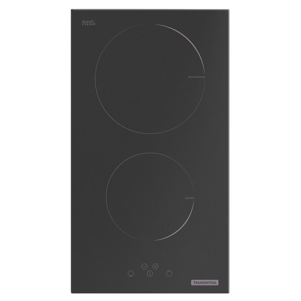Cooktop por Indução Tramontina Dominó Vitrocerâmico com 2 Áreas de Aquecimento e Comando Touch