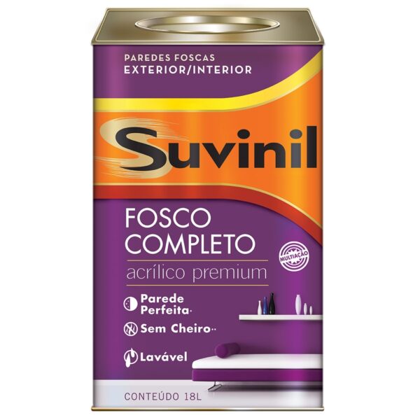 Tinta Acrilico Fosco Branco 18 L Suvinil