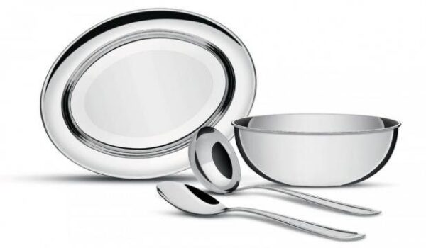 Jogo Aço Inox Para Feijao/arroz 4 Peças Tramontina