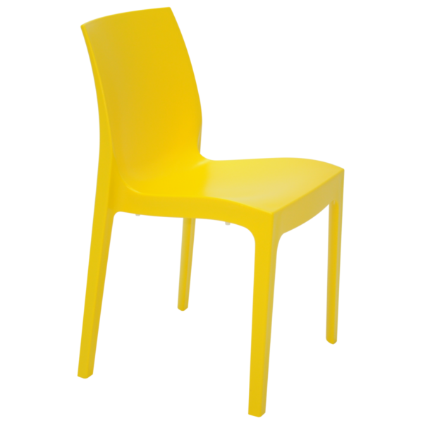 Cadeira Tramontina Alice Satinada sem Braços em Polipropileno Amarelo - Image 3