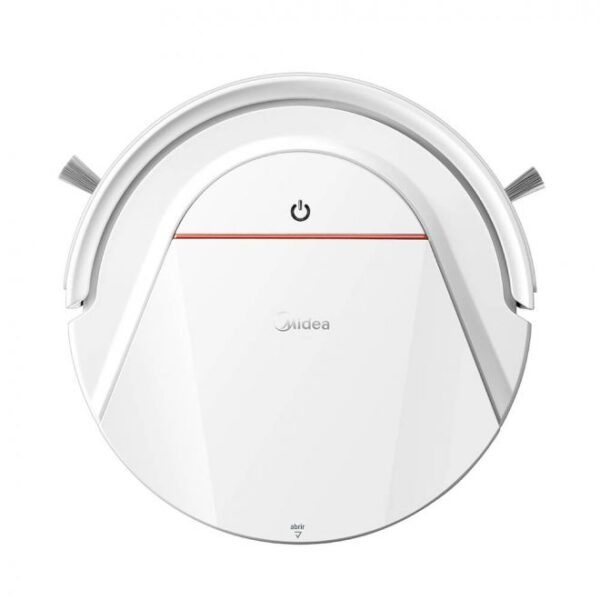 Aspirador de Pó Robô Midea Branco smart Bivolt auto-recarga passa pano