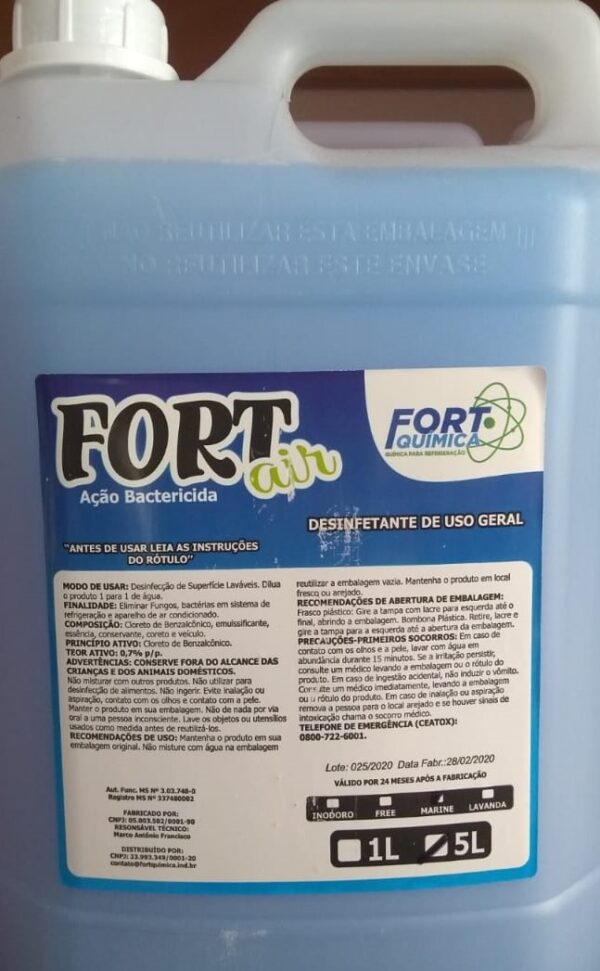 Desinfetante de uso geral Marine Fort air 5 Litros
