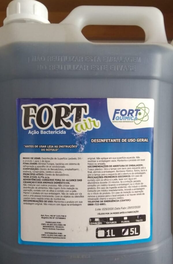 Desinfetante de uso geral Talco Fort air 5 Litros