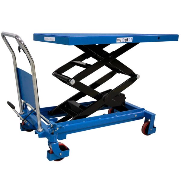 Mesa hidráulica pantográfica Elevada 800 kg